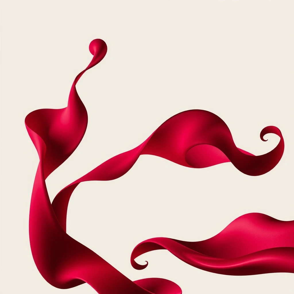 Abstract fluid dynamics representing vascular flow